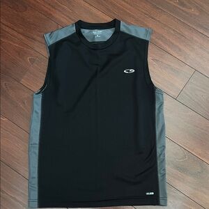 C9 by Champion Black and Gray Men's Tank Top-size Small, EUC *like new*